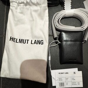 Helmut Lang Black Leather Case